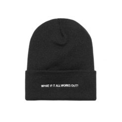 Czapka Flexfit What If Wooly Combed. Czarne czapki męskie FLEXFIT, bez wzorów. Za 137.00 zł.