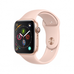 APPLE Watch Series 4 GPS Cellular, 44mm koperta w kolorze złotym z paskiem sportowym w kolorze piaskowego różu. Krokomierze marki Apple. Za 2,498.00 zł.