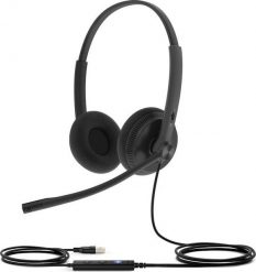 Słuchawki Yealink Yealink UH34 Lite Dual Teams Zestaw słuchawkowy Przewodowa Opaska na głowę Biuro/centrum telefoniczne USB Typu-A Czarny. Czarne zestawy słuchawkowe yealink. Za 148.94 zł.