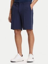 Guess Szorty sportowe Z6GD11 K3210 Granatowy Regular Fit. Niebieskie szorty sportowe męskie Guess, z aplikacjami, z syntetyku, sportowe. Za 379.99 zł.