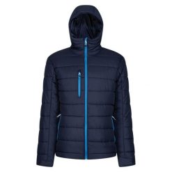 Męska Kurtka Termiczna Navigate Z Kapturem. Niebieskie kurtki męskie Regatta, m, bez wzorów, sportowe, bez ramiączek, z kapturem. Za 263.99 zł.