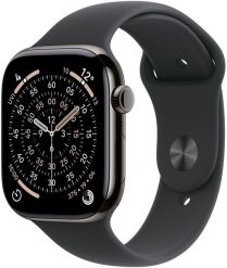 Smartwatch Apple Watch 11 GPS + Cellular 46mm Slate Titanium Sport Band M/L Czarny (MFD24ZR/A). Czarne zegarki smartwatch Apple. Za 4,004.92 zł.