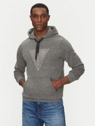 Guess Bluza M5RQ07 KCLK2 Szary Regular Fit. Szare bluzy nierozpinane męskie Guess, m, z aplikacjami, z syntetyku, bez ramiączek, bez kaptura. Za 309.99 zł.