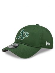 New Era Czapka z daszkiem Team Script 920 Athletics 60364224 Khaki. Brązowe czapki męskie New Era, bez wzorów, z bawełny. Za 99.99 zł.