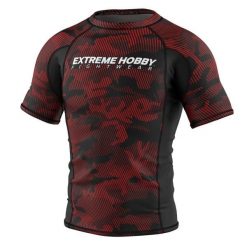Koszulka Męska Rashguard MMA na Siłownię EXTREME HOBBY HAVOC. Czerwone bielizna termoaktywna męska EXTREME HOBBY, l, bez wzorów, z bawełny, bez ramiączek, do biegania. Za 199.00 zł.