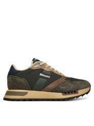 Blauer Sneakersy F5RYDER01/NYN Zielony. Zielone buty sportowe na co dzień męskie Blauer, m, bez wzorów, ze skóry, bez ramiączek, bez kaptura. Za 459.99 zł.