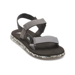 Sandały sportowe dla Mężczyzn MONKEY CAGED. Szare sandały męskie Quiksilver, z gumy, bez zapięcia. Za 199.00 zł.