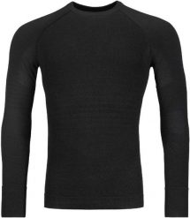 Bluza termoaktywna Ortovox 230 Competition Long Sleeve - black raven. Czarne bielizna termoaktywna męska ADIDAS, m, bez wzorów, bez ramiączek, bez kaptura. Za 557.28 zł.