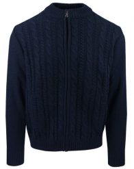 Rozpinany Sweter na Zamek - Lasota - Granat, Kieszenie. Niebieskie kardigany męskie M. Lasota, l, bez wzorów, z bawełny, bez ramiączek. Za 289.00 zł.