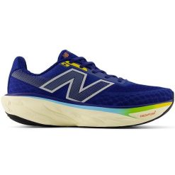 Buty męskie New Balance Fresh Foam 1080 v14 M1080N14 – niebieskie. Niebieskie buty do biegania męskie New Balance, bez wzorów, z żakardem, bez zapięcia, do biegania. Za 849.99 zł.