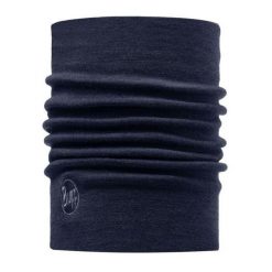 Komin chusta z wełny merino gruby heavyweight. Niebieskie szaliki męskie Buff, bez wzorów, z wełny, sportowe. Za 145.99 zł.