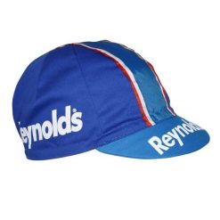 Czapka rowerowa Gist Equipe Vintage Reynolds. Niebieskie czapki męskie GIST, bez wzorów, retro. Za 129.00 zł.