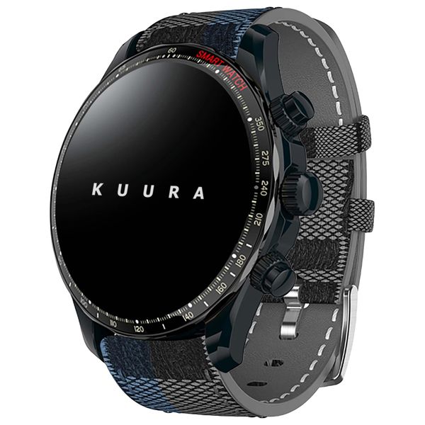 Kuura Inteligentny Zegarek FM1 V3, Czarny. Czarne zegarki męskie KUURA. Za 329.00 zł.