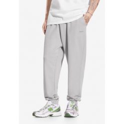 Spodnie dresowe męskie Prosto Big Log. Szare spodnie dresowe męskie Prosto., bez wzorów, z dresówki. W wyprzedaży za 175.99 zł.