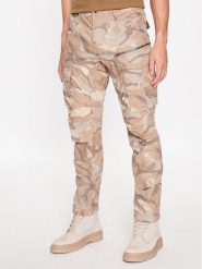 G-Star Raw Spodnie materiałowe Rovic D02190-C313-D212 Zielony Regular Fit. Zielone spodnie na co dzień męskie G-Star Raw, bez wzorów, z bawełny, retro. Za 449.99 zł.