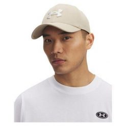 Czapka z daszkiem męska UNDER ARMOUR sportowa. Brązowe czapki męskie Under Armour, bez wzorów, sportowe. Za 99.99 zł.