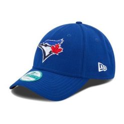 Czapka z daszkiem New Era MLB Toronto Blue Jays. Niebieskie czapki męskie New Era, bez wzorów, sportowe. Za 183.00 zł.