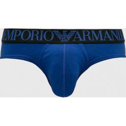 Emporio Armani - Slipy (2-pack). Niebieskie slipki męskie Emporio Armani. W wyprzedaży za 159.90 zł.