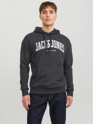 Jack & Jones Bluza Josh 12236513 Czarny Standard Fit. Czarne bluzy nierozpinane męskie Jack & Jones, m, bez wzorów, z bawełny, bez ramiączek, bez kaptura. Za 129.99 zł.