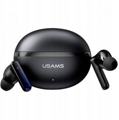 Słuchawki Bluetooth USAMS Echo E02 TWS ANC+ENC bezprzewodowe czarny. Czarne słuchawki bluetooth Usams. Za 68.55 zł.