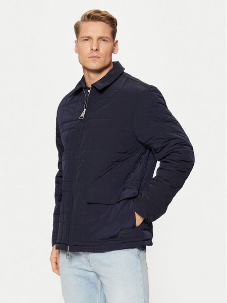 Hunter Kurtka przejściowa Walter HARM0004242 Granatowy Regular Fit. Niebieskie kurtki męskie Hunter, m, bez wzorów, z syntetyku, bez ramiączek, bez kaptura. Za 309.99 zł.