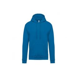 Bluza z kapturem Kariban. Niebieskie bluzy z kapturem męskie KARIBAN, m, bez wzorów, z kapturem. Za 175.00 zł.