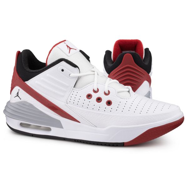 Buty męskie do koszykówki Nike Jordan MAX AURA 5. Białe buty do biegania męskie Jordan, bez wzorów, bez zapięcia, do koszykówki. Za 529.99 zł.