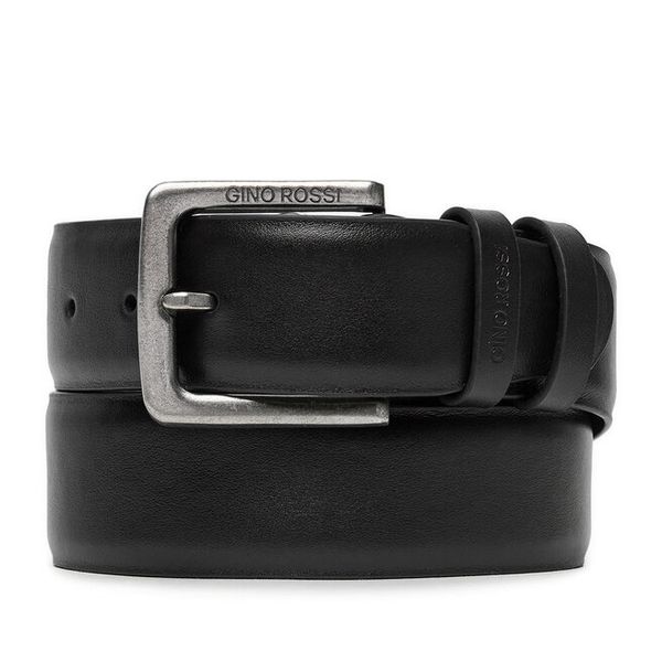 Pasek GINO ROSSI. Czarne paski męskie Gino Rossi, bez wzorów. Za 139.99 zł.