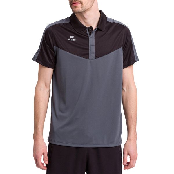 Polo Erima Squad. Czarne koszulki polo męskie Erima, m, bez wzorów, z materiału, sportowe, bez kołnierzyka, bez ramiączek. W wyprzedaży za 148.50 zł.