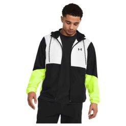 Kurtka treningowa męska Under Armour Legacy Windbreaker. Kurtki męskie Under Armour, m, bez wzorów, bez ramiączek, bez kaptura. W wyprzedaży za 292.70 zł.