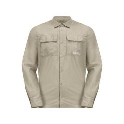 Koszula męska Jack Wolfskin Barrier. Brązowe koszule męskie Jack Wolfskin, m, bez wzorów, bez kołnierzyka, bez ramiączek. Za 479.99 zł.