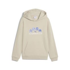 Młodzieżowa bluza z kapturem FtblCulture Olympique Marsylia PUMA. Brązowa bluzy z kapturem męskie Puma, m, bez wzorów, z kapturem. Za 239.00 zł.