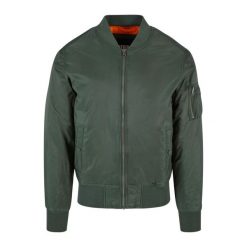 Kurtka Bomberka Męska Basic. Zielone kurtki męskie Urban Classics, m, bez wzorów, sportowe, bez ramiączek, bez kaptura. Za 220.99 zł.