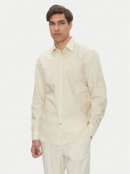 BOSS Koszula C-Hal 50539532 Biały Casual Fit. Białe koszule męskie Boss, m, bez wzorów, z bawełny, bez kołnierzyka, bez ramiączek. Za 389.99 zł.