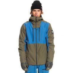 Kurtka snowboardowa męska Quiksilver Muldrow. Zielone kurtki narciarskie i snowboardowe męskie Quiksilver, na zimę, m, bez wzorów, bez kaptura, narciarskie. Za 539.99 zł.