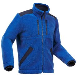 Polar turystyczny - SH500 Ultra-Warm - męski. Niebieskie bluzy z polaru męskie QUECHUA, m, bez wzorów, z dzianiny, eleganckie, bez ramiączek, bez kaptura. Za 199.99 zł.