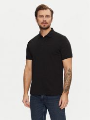 KARL LAGERFELD Polo 745085 551225 Czarny Regular Fit. Czarne koszulki polo męskie KARL LAGERFELD, m, bez wzorów, z bawełny, bez kołnierzyka, bez ramiączek. Za 359.99 zł.