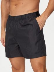 Calvin Klein Swimwear Szorty kąpielowe KM0KM01084 Czarny Slim Fit. Czarne kąpielówki męskie Calvin Klein Swimwear, m, bez wzorów, z syntetyku. Za 199.99 zł.