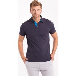 Koszulka polo męska TSM050Z - granatowy. Koszulki polo męskie marki 4f. W wyprzedaży za 49.99 zł.