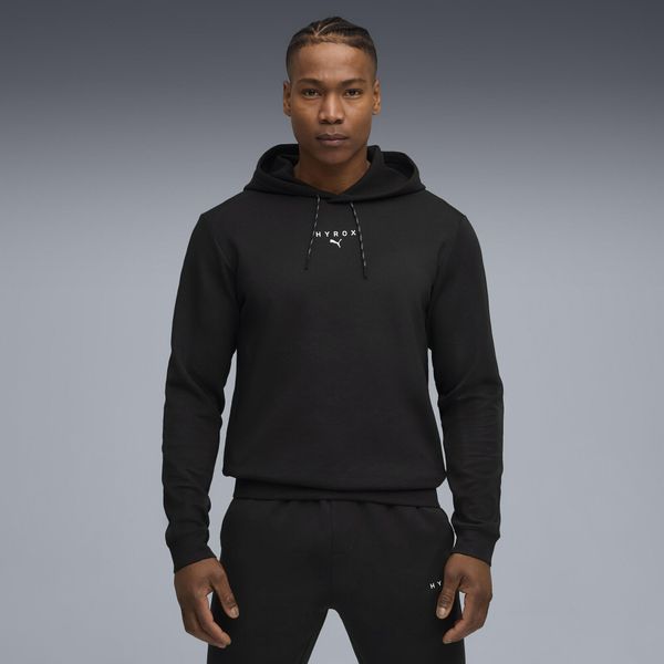 Męska bluza z kapturem CLOUDSPUN PUMA × HYROX PUMA. Czarne bluzy nierozpinane męskie Puma, m, bez wzorów, z kapturem. Za 254.99 zł.