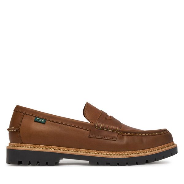 Mokasyny Polo Ralph Lauren. Brązowe mokasyny męskie Polo Ralph Lauren, bez zapięcia. Za 1,119.00 zł.