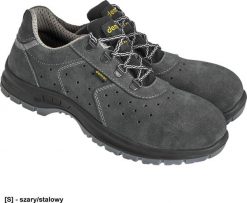 R.E.I.S. BDALTER-P-S1 - Półbuty bezpieczne welurowe ALTER 39. Eleganckie półbuty męskie R.E.I.S., z weluru, bez obcasa, bez zapięcia. Za 252.34 zł.