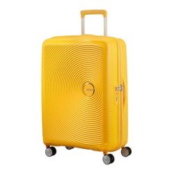 Walizka podróżna American Tourister Soundbox 8. Żółte walizki męskie American Tourister, bez wzorów. Za 699.99 zł.