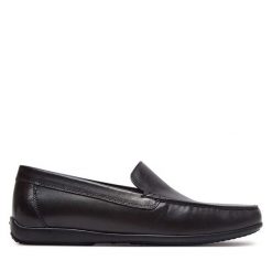 Mokasyny Geox. Brązowe mokasyny męskie Geox, bez zapięcia. Za 289.99 zł.