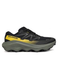 Buty do biegania Salomon. Czarne buty do biegania męskie Salomon, bez wzorów, z gore-texu, bez zapięcia, do biegania, gore-tex. Za 659.99 zł.