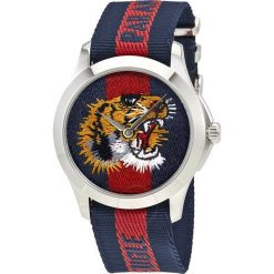 ZEGAREK GUCCI Le Marche des Merveilles YA126495. Brązowe zegarki męskie GUCCI, z materiału. Za 3,390.00 zł.
