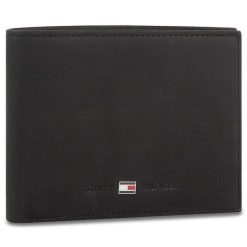 Portfel Tommy Hilfiger. Czarne portfele męskie Tommy Hilfiger, bez wzorów. Za 229.99 zł.