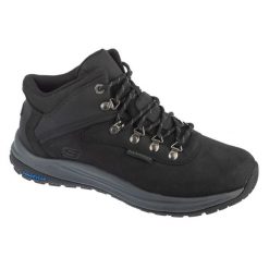 Buty trekkingowe męskie, Slip-Ins: Meroe - Pikeman. Czarne buty trekkingowe męskie Skechers, bez wzorów, bez zapięcia. Za 499.99 zł.