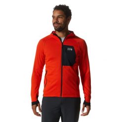 Polar z kapturem zapinany na zamek Mountain Hardwear Polartec® Power Grid. Brązowe bluzy z polaru męskie MOUNTAIN HARDWEAR, xl, bez wzorów, z polaru, sportowe, bez ramiączek, z kapturem. Za 662.15 zł.