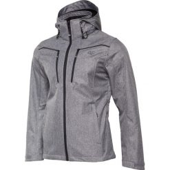 Softshell męski SFM003 - szary melanż. Szare kurtki softshell męskie 4f, melanż, z materiału. W wyprzedaży za 279.99 zł.